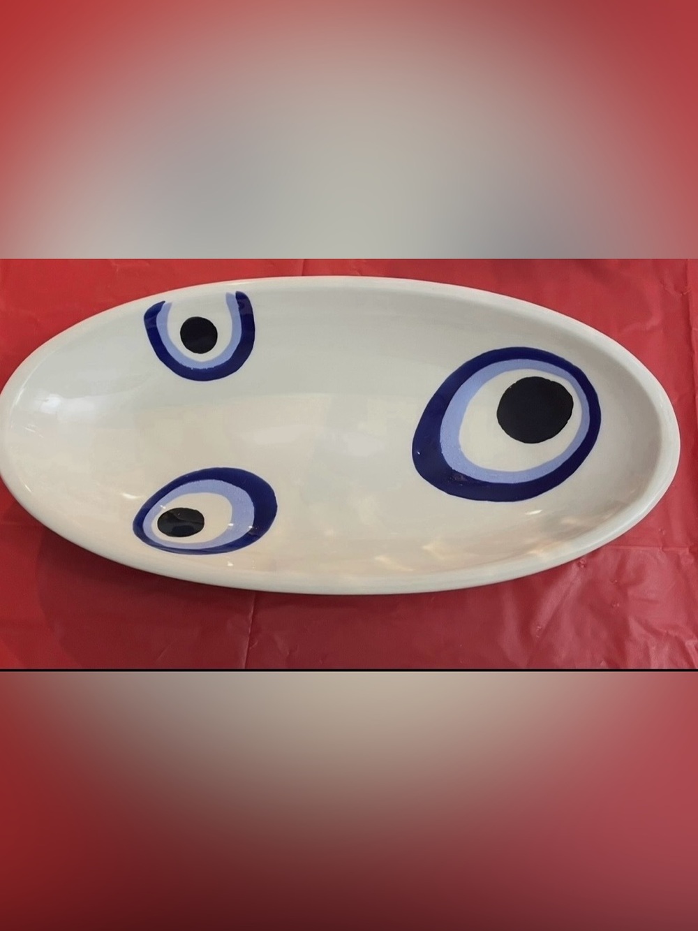 Poterie Slama Oval Ceramic Platter